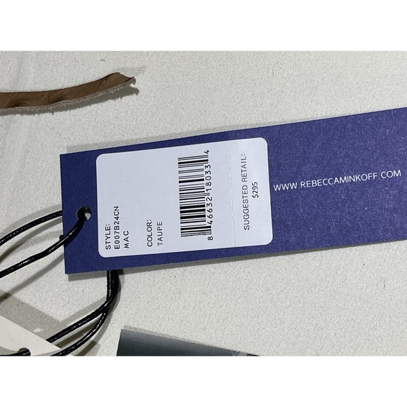 REBECCA MINKOFF Large MAC Taupe Crossbody Leather Purse - Picture 9 of 15